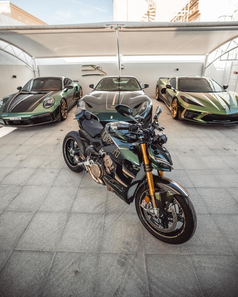 Customized vehicles at the showroom